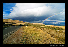  Road and rainbow