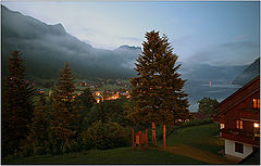 фото "Evening in Alpine village"