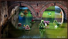 фото "bridge and flowers"