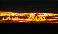 photo "lone excavator at sunset"