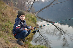 фото "Егорка на рыбалке"