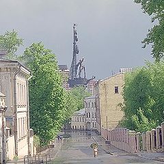 фото "Проплывая над домами"