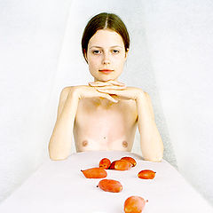 photo "Young woman with strange fruits"