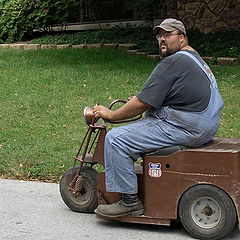 photo "Male and his Bike"