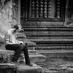 photo "Tourist in Angkor Wat"