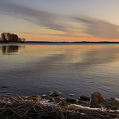 фото "про безмятежный вечер на берегу озера в Финляндии"