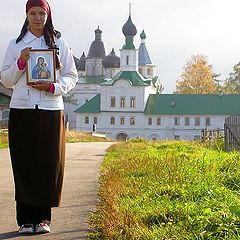 photo "girl at the monastery (girl not from the convent)"