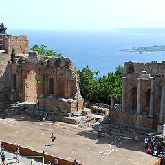 photo "Teatro grego romano - Taormina - It&#225;liaa"