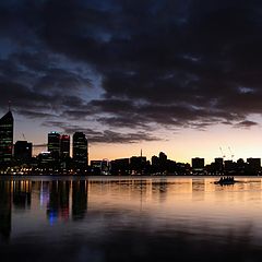 photo "Perth CBD and rowers"