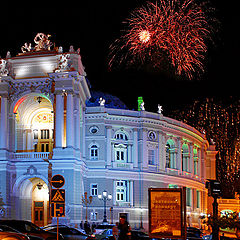 photo "Opera and fireworks"