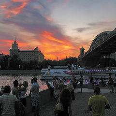 photo "Hot sunset in Moscow ...."