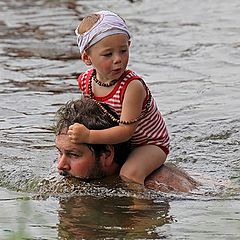 photo "Dad - the best floating craft!"