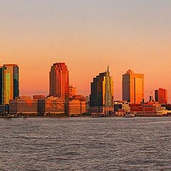 photo "Jersey City in the morning. View from lower Manhattan"