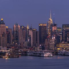 photo "Manhattan at twilight: a panoramic view from Weehawken"