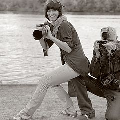 photo "The conductor and assistant ..."