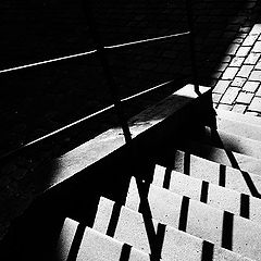 photo "Перила,  тени и лестница"