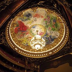 фото "Grand Opera, Paris.  Роспись на потолке сделана Марком Шагалом."