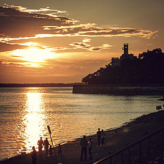 photo "закат на Амуре"