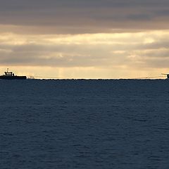 фото "Evening Freight at Sea"