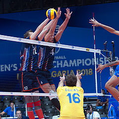 photo "FIVB Volleyball Men's World Championship Italy and Bulgaria 2018 - Netherlands : Brazil"
