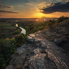 photo "Sunset on the Krynka River"