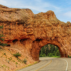 фото "Tunnel in Red Canyon, Utah"