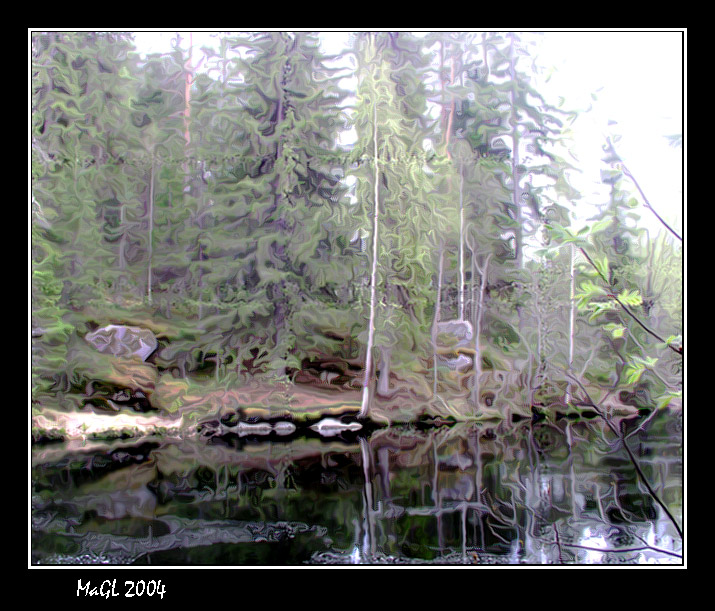 photo "The Karelian landscape..." tags: landscape, forest, water