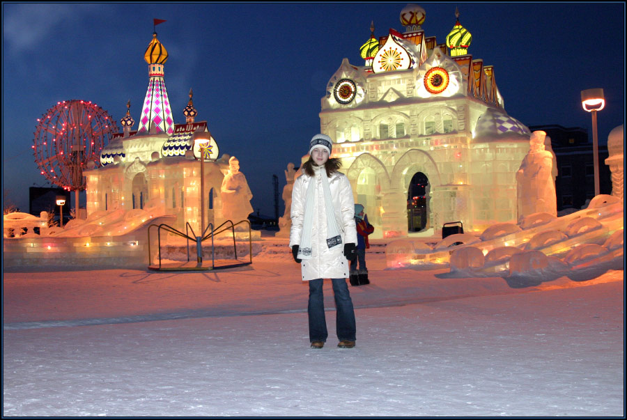 photo "Gubkinskiy city" tags: architecture, landscape, night