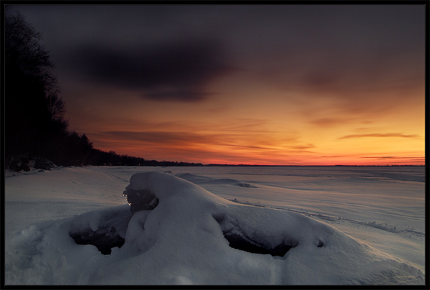 photo "White Calm" tags: landscape, sunset, winter