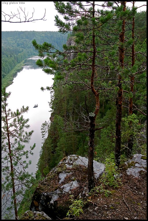 фото "Река Чусовая после дождя" метки: пейзаж, вода, лес