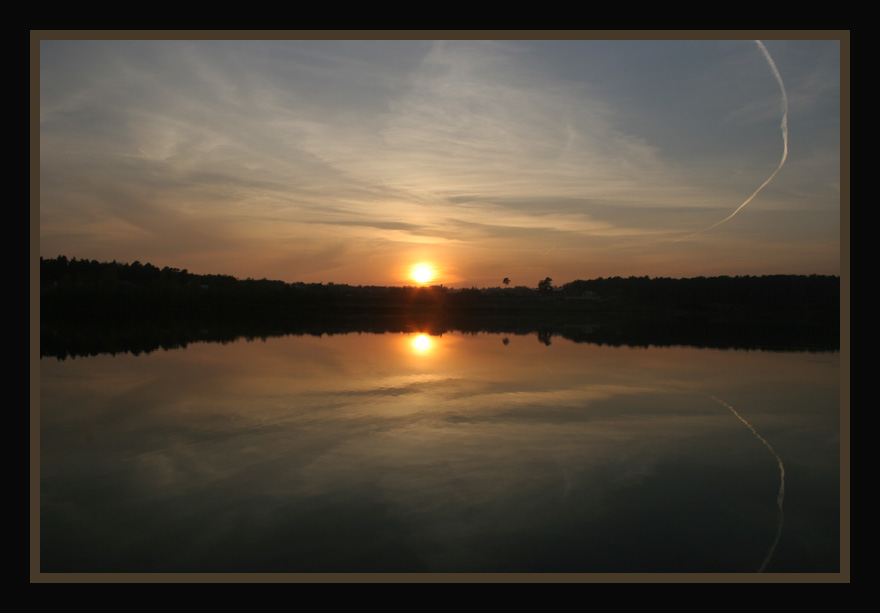 photo "Mirror reflection" tags: landscape, sunset