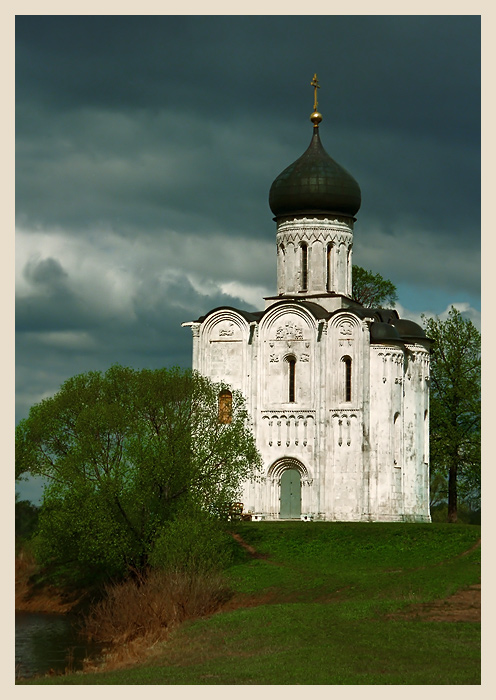 фото "Храм Покрова на Нерли" метки: архитектура, пейзаж, 