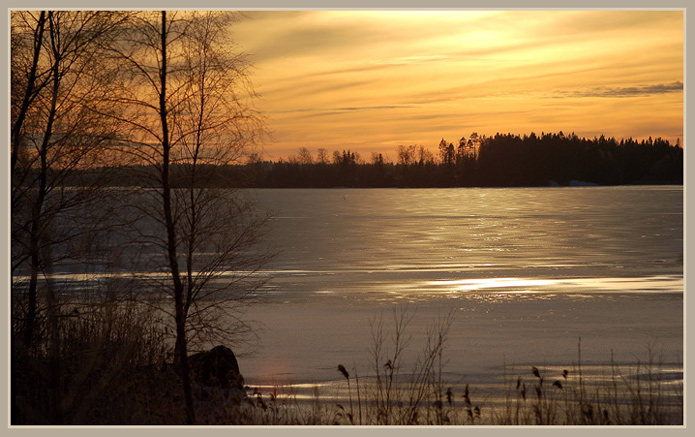 photo "Magic of the northern sun" tags: landscape, water, winter