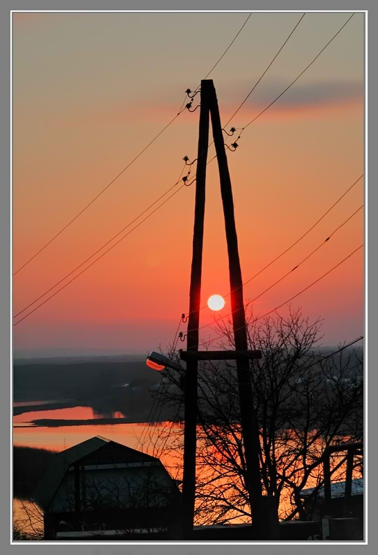 фото "Городская окраина..." метки: пейзаж, закат