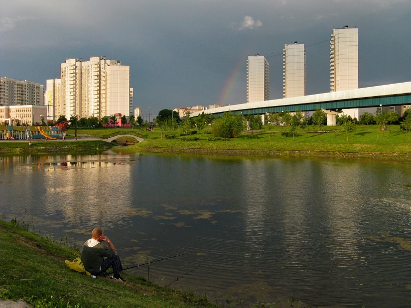 фото "Ловля рыбы после дождя" метки: архитектура, пейзаж, вода