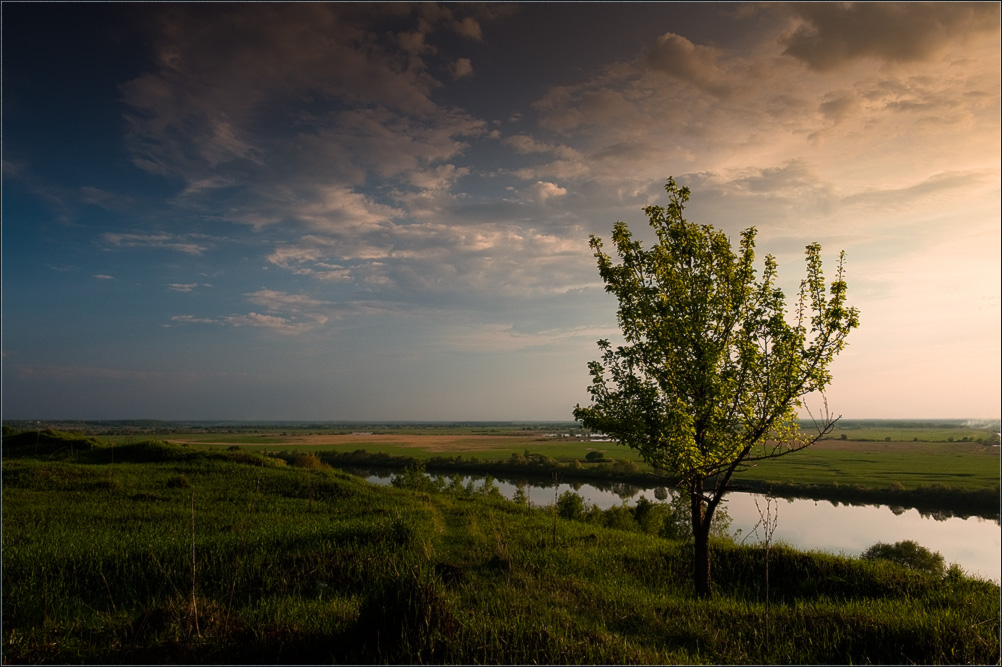 фото "На оке" метки: пейзаж, закат