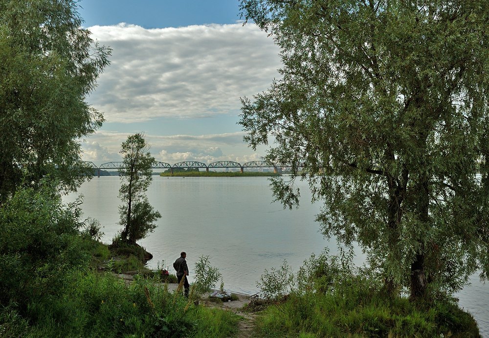 photo "The Fisherman, as a part of landscape..." tags: landscape, summer, water