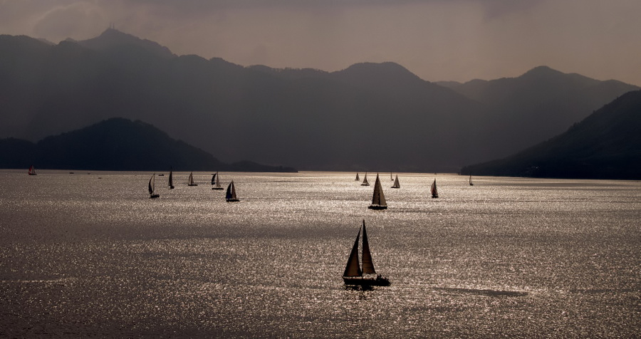 фото ""Sailing..."" метки: пейзаж, вода, горы