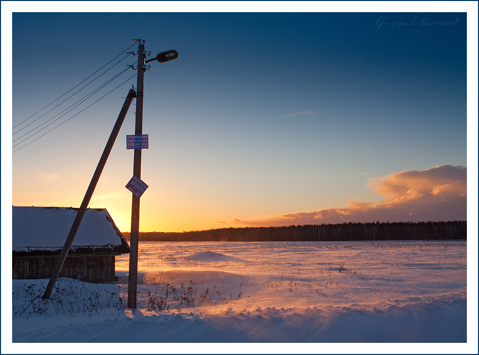 photo "***" tags: landscape, sunset, winter