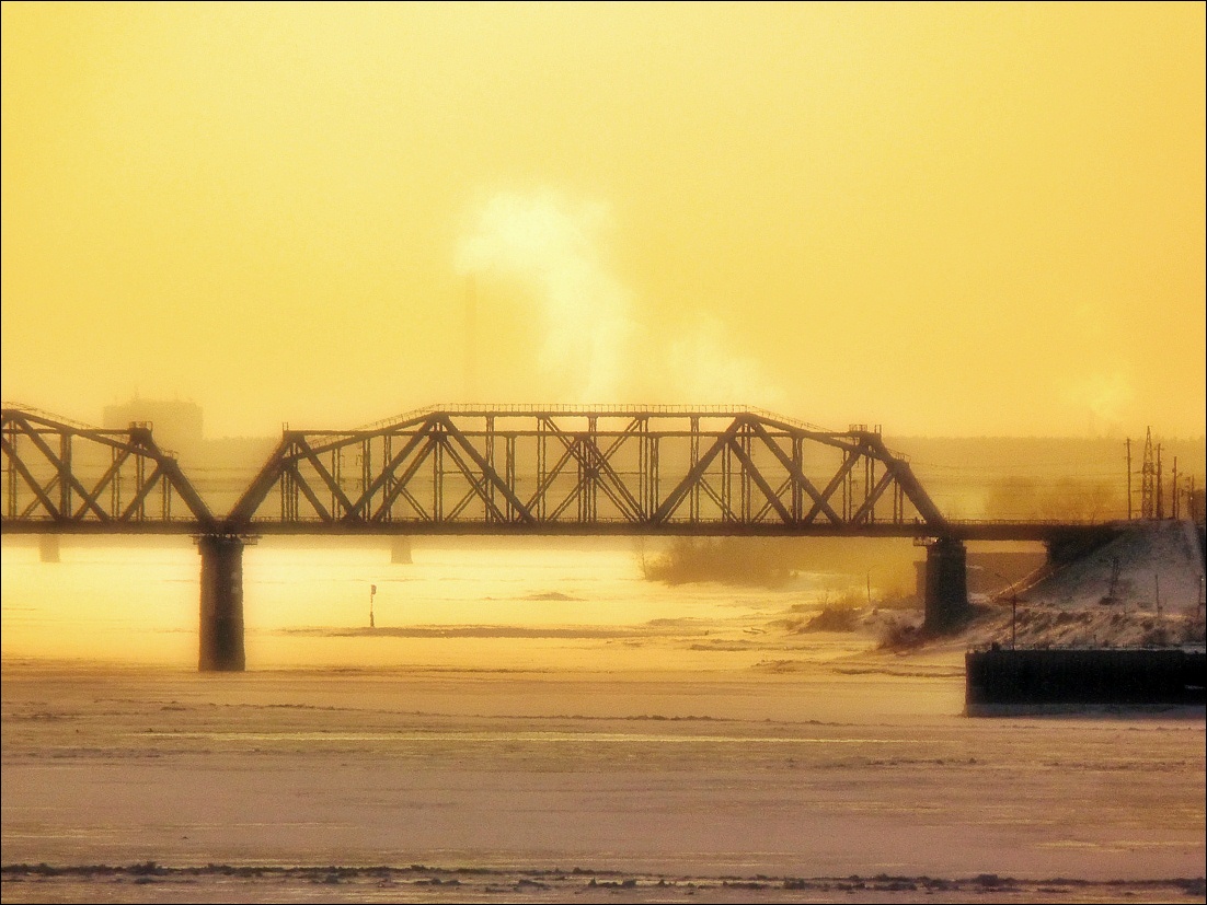 фото "Желтый туман..." метки: пейзаж, архитектура, закат