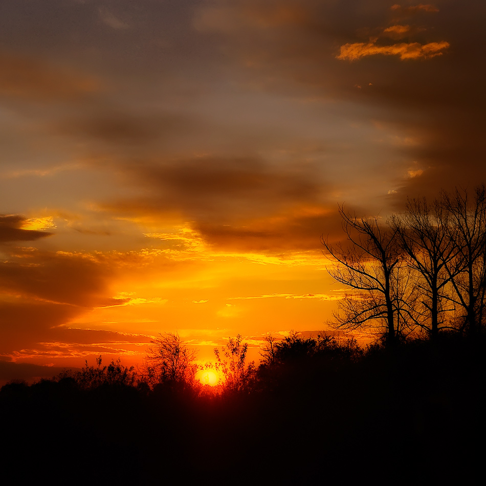 photo "Departing Sun" tags: landscape, clouds, sunset