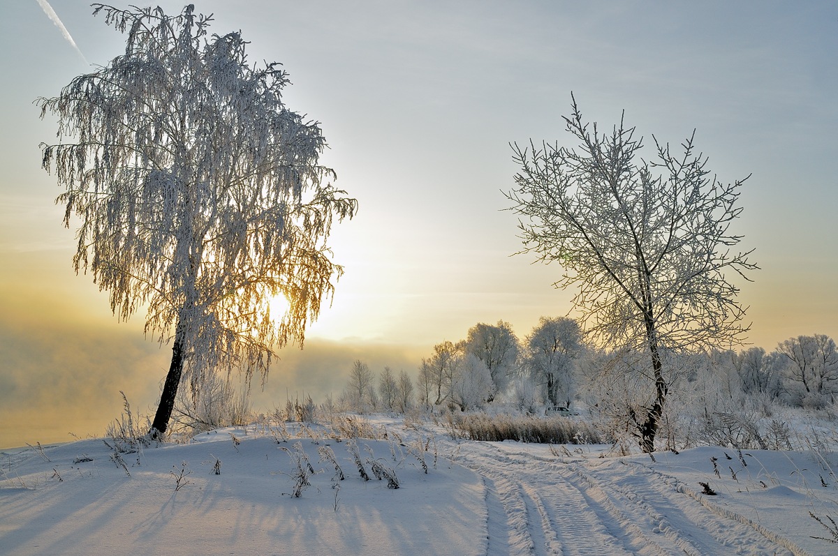 photo "***" tags: landscape, sunset, winter