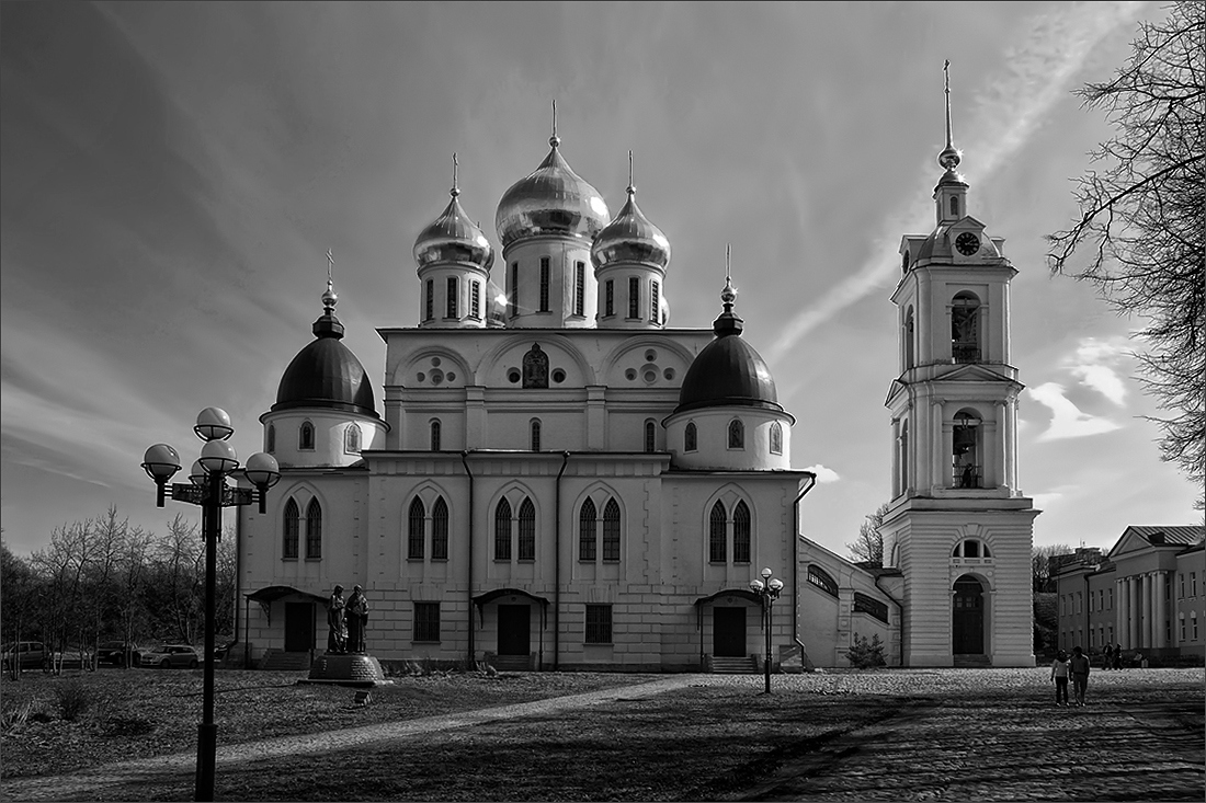 Псков черно белые фото