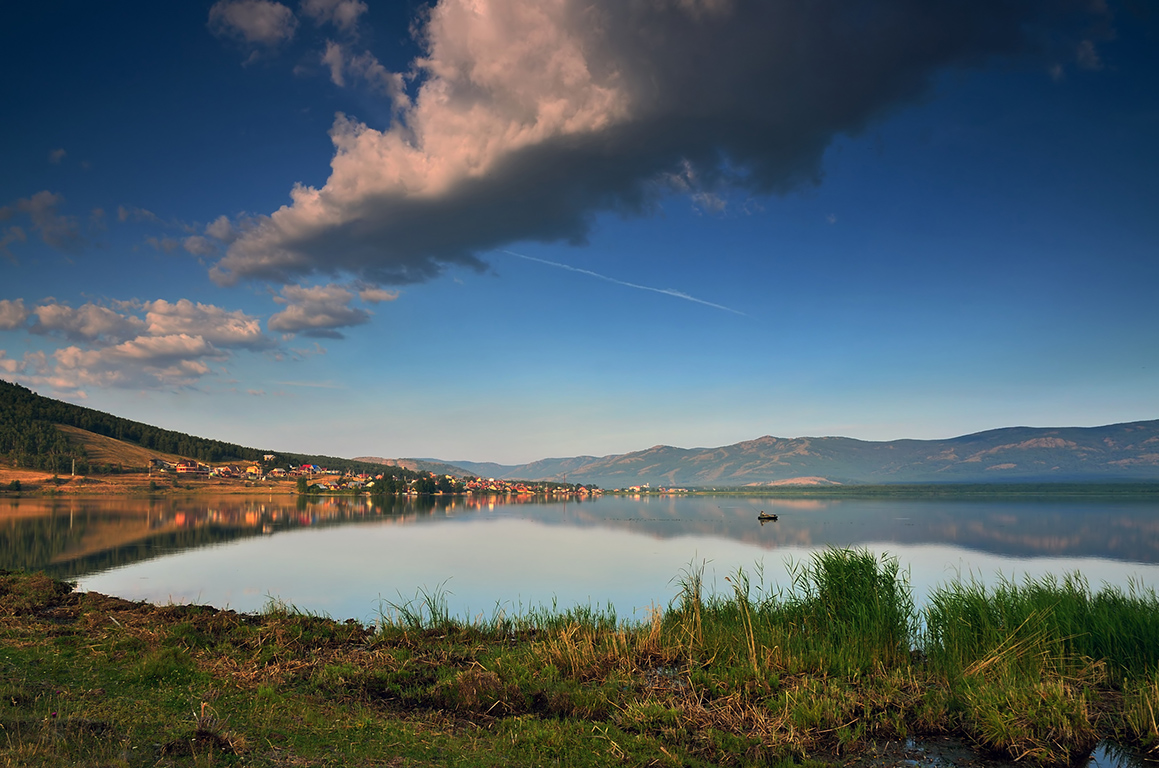 photo "***" tags: landscape, clouds, lake, morning, sky, summer