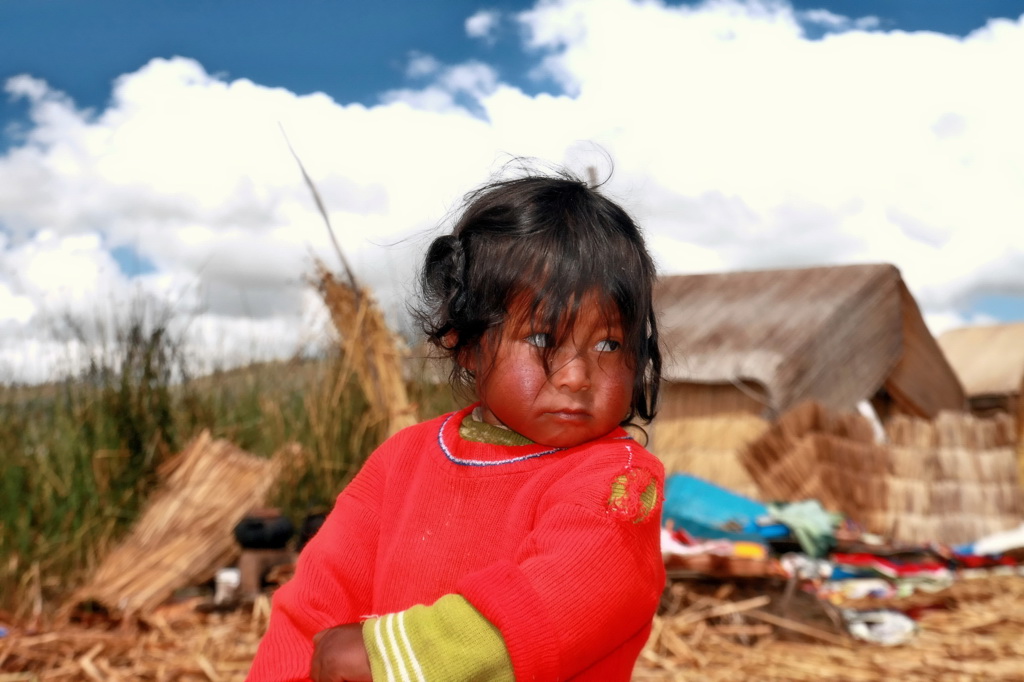 photo "***" tags: portrait, travel, South America, children, clouds, lake