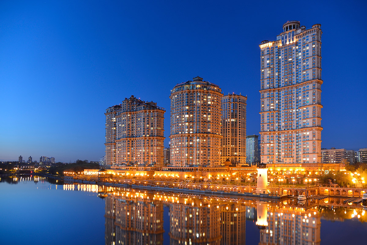 photo "***" tags: architecture, city, Moscow, evening, river