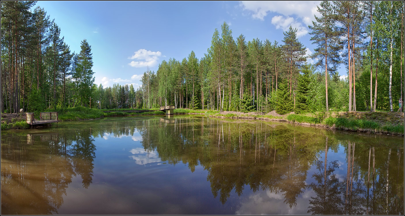 фото "Лесное озеро" метки: пейзаж, природа, панорама, 