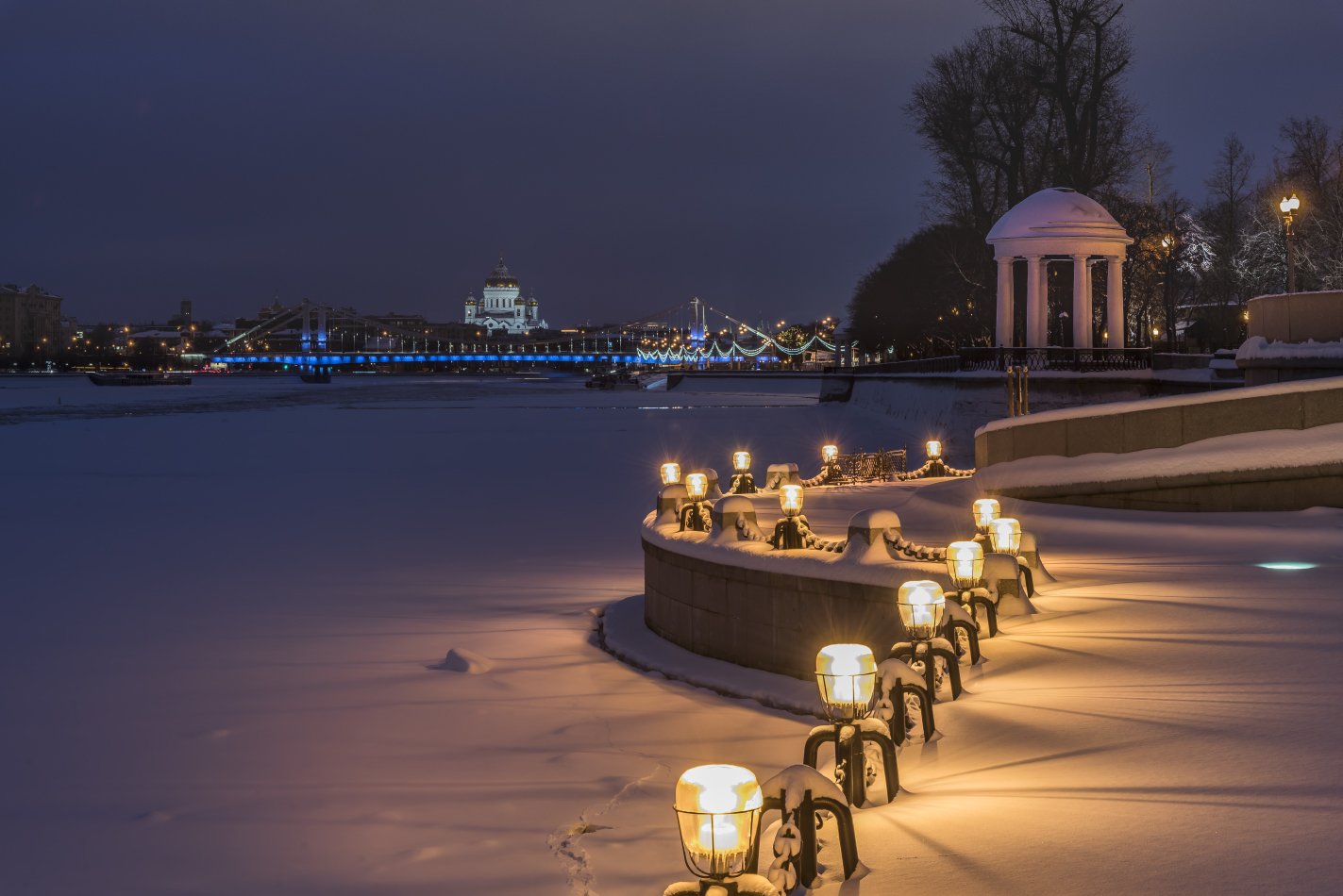 photo "***" tags: city, architecture, Moscow, evening, river, winter