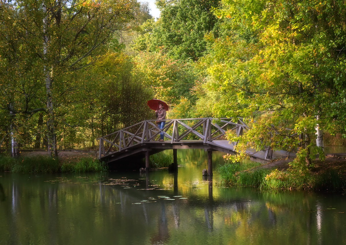 photo "***" tags: landscape, nature, autumn, park, Абрамцево, мосток