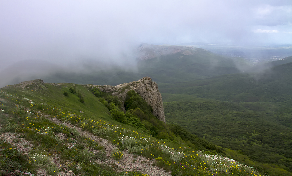 фото "Небеса весенние просели..." метки: пейзаж, горы, туман